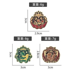Broche de cuento de hadas Rose & Prince Bosque encantado Juego de pines de metal Estilo de dibujos animados Tema religioso y masónico Insignias de personajes de cuentos - Product Image 5