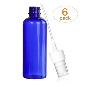 Venda quente pet 120 ml azul spray garrafas plásticas com névoa fina pulverizador
