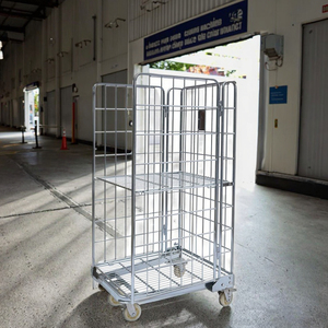 Bán Buôn Hậu Cần Xe Đẩy Lưu Trữ Lưới Lồng Xe Thép Vật Liệu Xử Lý Lồng Cho Hậu Cần Doanh thu Xe - Product Image 3
