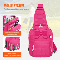 Sac à bandoulière tactique modulaire AYPPRO personnalisé pour la randonnée, sac de poitrine de trekking, sac à bandoulière extérieur avec système MOLLE, OEM ODM Logo