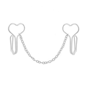 Gaby Nouveauté Clip de nez sexy en acier inoxydable, anneau non percé plaqué or, pont de nez pour fête ou cadeau - Product Image 3