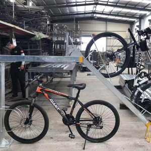 Ngoài trời hai tầng chu kỳ dọc xe đạp lưu trữ đứng nhúng nóng thép mạ kẽm Giá xe đạp cho xe đạp - Product Image 2