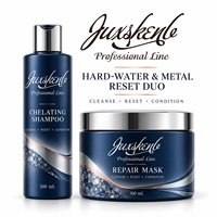 Shampooing lissant et masque capillaire réparateur à l'huile d'argan et de ricin, marque privée OEM pour le marché du Moyen-Orient, spécial eau dure