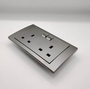 Interrupteur d'éclairage enfichable de style britannique Haocheng gris brumeux avec prise Yuanya, norme britannique, 13A, pour Schneider Hong Kong - Product Image 4