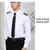 Vêtements - Chemise blanche de l'Air Force - Homme - Uniforme de pilote de ligne - Hôtesse de l'air - Personnalisé