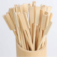 Brochettes en bambou 100% naturel, jetables, de qualité alimentaire, saines, faciles à nettoyer, 9-45 cm, multi-usages pour barbecue