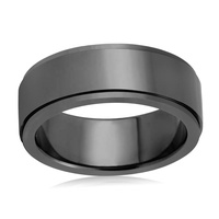 Bague de mariage en Zirconium noir, vierge, vente en gros