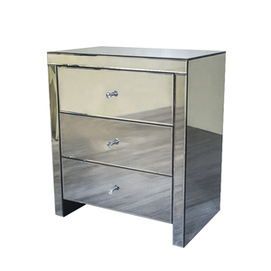 NỘI THẤT PHÒNG NGỦ 3 Ngăn Kéo Đầu Giường Bảng Bạc Mirrors Châu Âu Thiết Kế Đêm Đứng Accent Bảng - Product Image 4