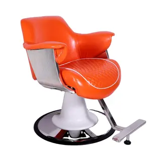 Hot Sale orange wood upholstery salon chair hair equipment