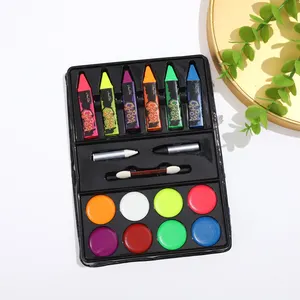 8 Colors Approved Factory Body Paint Kids Makeup Halloween Paint Kids Palette Face Painting Kit