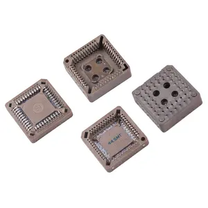 LECHUAN 2.54mm /1.27mm Pitch 20P 28P 32P 44P 52P 68P 84P Pin Adapter Converter SMT DIP IC PLCC Socket