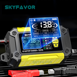 Nouvel Arrivage <span class=keywords><strong>Chargeur</strong></span> de Batterie de Voiture Multifonction 12V 6A Testeur de Batterie Automatique à Impulsions pour Piles au Plomb Analyseur 12V GEL <span class=keywords><strong>AGM</strong></span> - Product Image 4