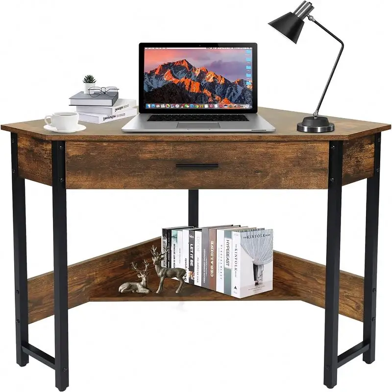 Escritório de computador para uso doméstico, mesa moderna de madeira para computador