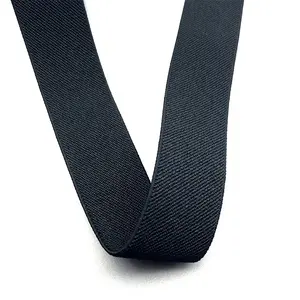 Schwarz-Weiß-Farbe elastischer Gürtel einzelne Diagonale und doppelte Twill einfache Mais muster können angepasst werden