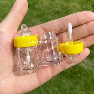 JANCY PACK 6ml niedlichen Lager Großhandel Kunststoff Tube Verpackung Kinder Nippel Flasche benutzer definierte <span class=keywords><strong>Lip</strong></span> <span class=keywords><strong>gloss</strong></span> Tuben für Kinder - Product Image 3