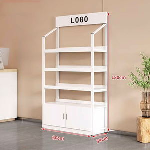 Estantería de góndola de estilo moderno, estantes de góndola individuales de doble cara, estantes de supermercado, estantes de exhibición de <span class=keywords><strong>Metal</strong></span> de madera para supermercado - Product Image 2