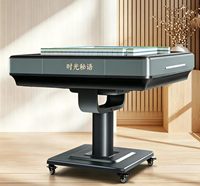 Nouvelle machine à mahjong automatique pliable à quatre boucheaux avec effets lumineux et sonores, machine à mahjong double usage pour table de divertissement à domicile