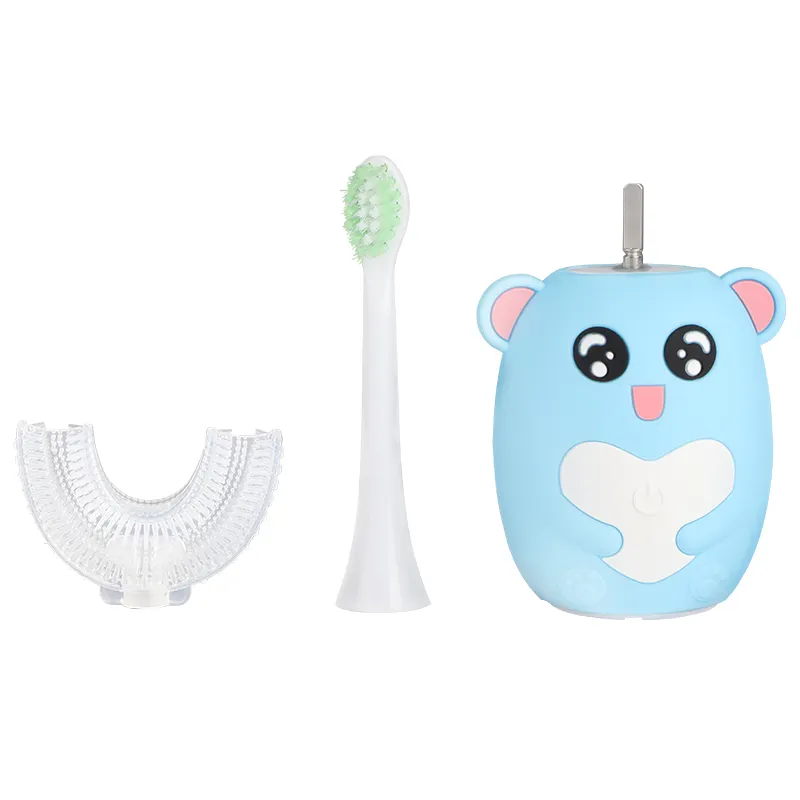 כל פה U בצורת קריקטורה תינוק סיליקון שיניים טיפול סוניק Electr ילד שיניים מברשת באבי שיניים מברשת שיניים