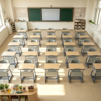 Prix Usine Chaise de Bureau Scolaire Simple en Acier Moderne Personnalisable Ergonomique à Hauteur Réglable pour Élèves du Primaire et du Secondaire
