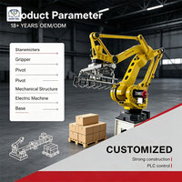Lengan Robot Palletizing Otomatis untuk Lini Pengemasan, Palletizer Robot 4-Axis Terkontrol PLC