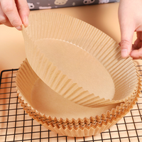 Papier sulfurisé biodégradable pour friteuse à air chaud, antiadhésif, imperméable, résistant à la graisse, haute température, sûr pour les aliments, pour la cuisson