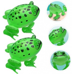 MAKE WAVES Grenouille Gonflable Verte en PVC - Ensemble de Jouets Pliable et Léger pour Enfants, Idéal pour les Jeux en Extérieur dans la Piscine, le Lac, la Rivière et la Plage - Product Image 6