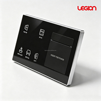 Interrupteur Tactile Intelligent 433RF pour Hôtel, Contrôle Sans Fil de la Luminosité, du Climatiseur, des Rideaux, de la Télévision, Modèles Personnalisés, OEM ODM Pris en Charge