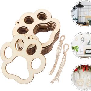 Animal de compagnie chien chat patte peinture coloration patte forme <span class=keywords><strong>maternelle</strong></span> enfants art <span class=keywords><strong>classe</strong></span> en bois bricolage artisanat coupe - Product Image 1