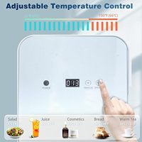 Refroidisseur thermoélectrique portable et réchauffeur Mini réfrigérateur 8L panneau en verre trempé et contrôle de température numérique réglable