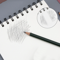Bloc de Dibujo de 24 Hojas, 110 g/m², Cuaderno de Dibujo Artístico, Tapa Dura, Encuadernación en Espiral