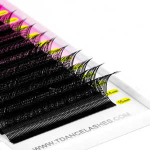 Extensiones de Pestañas de Marca Privada OEM, Curva C/D, 0.07mm, Estilo Fox Slant YY, Extensiones de Pestañas YY Slant Flying - Product Image 6