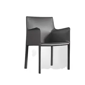 Italian Luxury Dining Chairs Nordic Minimalist Style for Home and Modern Restaurants with Backrests for Comfort