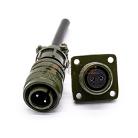 Conector Circular MS3106A12S-3P MS3102A12S-3S MIL-DTL-5015 de 2 Pines y 13A, Enchufe y Tomacorriente de Alimentación y Señal, Compatible con MS3106A14S-6P MS3102A