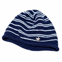 Bonnet ample rayé vintage, bonnet d'hiver tricoté unisexe avec badge étoile en métal, chapeau décontracté style urbain