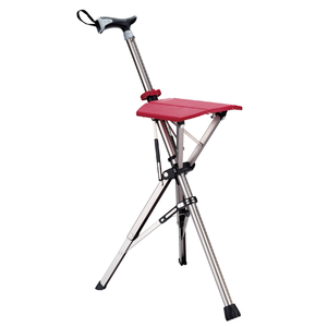 Silla Ta-Da Series1 Asiento de bastón de asistencia Taburete Silla de Muleta plegable Bastón Rosa Rojo 85cm para senderismo - Product Image 1