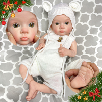 Poupée Reborn Fille Corps Entier Réaliste de 18 Pouces, Jouet en Silicone Souple pour Enfants de 3 Ans et Plus, Cadeau Idéal