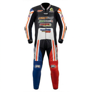 Traje de Motociclismo Profesional de Cuero Genuino de Vaca/Canguro para Hombre, Mono de 1 Pieza, Traje de Motociclista de Cuero Premium - Product Image 1