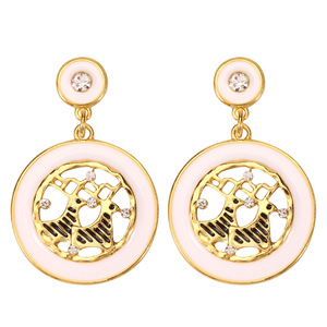 Pendientes Colgantes de Navidad, Diseño de Dibujos Animados, Chapados en Oro, Joyería de Fiesta, Pendientes de Moda para Mujer - Product Image 3