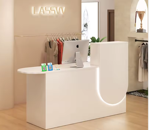 Small <b>MINI</b> Counter Front <b>Desk</b> Reception <b>Desk</b> Cash Register Modern Minimalist Clothing Store Milk Tea Shop Beauty Salon Counter - Product Image 2