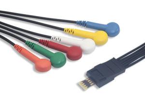 Hoogwaardige medische kabel 6-aderige Holterrecorder ECG-kabel compatibel met Schiller DMS Holterkabel - Product Image 2