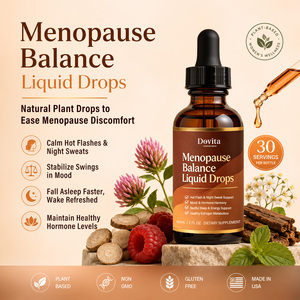 Suministro al por mayor OEM Gotas líquidas para alivio de la menopausia para mujeres, mejoran la inmunidad, extracto herbal natural, apoyo para los cambios de humor, calma para dormir, 60 unidades - Product Image 3