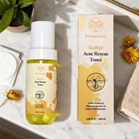 Kit de Soins Visage au Soufre Fermenté pour Peaux à Tendance Acnéique : Nettoyant, Tonique, Sérum et Soin au Soufre Colloïdal pour le Contrôle du Sébum et l'Affinage des Pores