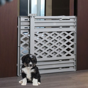 Pet Indoor Retractable <strong>Dog</strong> <strong>Fence</strong>, Cat Barrier, Plastic Stairway Guard Gate, Baby Safety Partition Gate - Product Image 1
