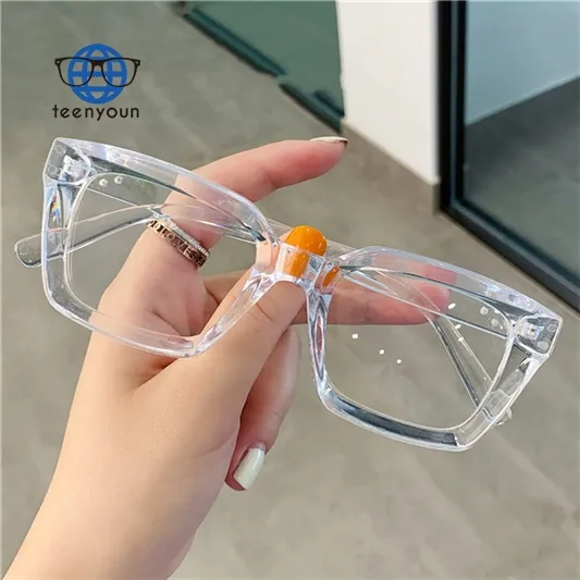 Teenyoun – montures de lunettes carrées unisexes, monture optique pour les yeux, vente en gros, lunettes Anti-bleu pour hommes et femmes