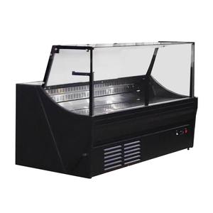 Réfrigérateur d'angle pour épicerie fine de supermarché Comptoir de service pour viande et poisson frais Mode refroidissement par air Vitrine de <span class=keywords><strong>boucherie</strong></span> Refroidisseur - Product Image 3