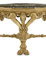 Canapé de table basse doré Royal Design marbre octogonal de luxe avec jambe basse construction en bois massif table d'appoint de style traditionnel