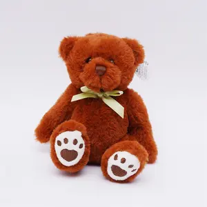own design team custom teddy bear Red bow plush bear High Quantity stuffed animal toys Wholesale rose bear