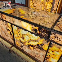 Vitrine d'exposition moderne à LED sur mesure de luxe pour bar, magasin, comptoir haut de gamme pour boîte de nuit, cave à vin, pub