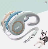 Pita Nilon 3M 5M Tali Tarik Anjing Model Fashion, Tahan Lama, Fleksibel, Ekstensi Otomatis untuk Anjing Raksasa