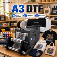 Printer DTF Komersial 30cm I3200 dengan Penggoyang Bubuk untuk Kaos dan Pakaian